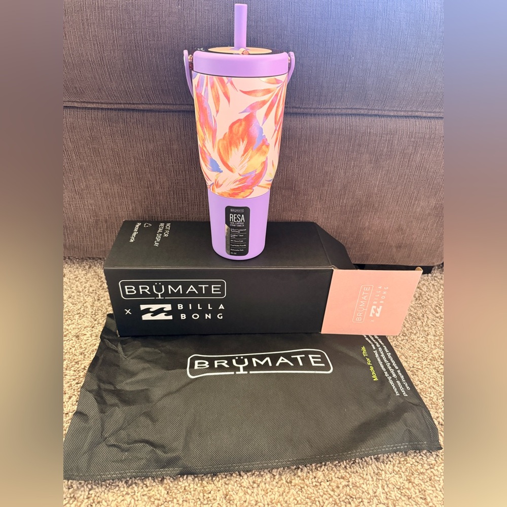 BrüMate x Billabong Purple Floral Tumbler